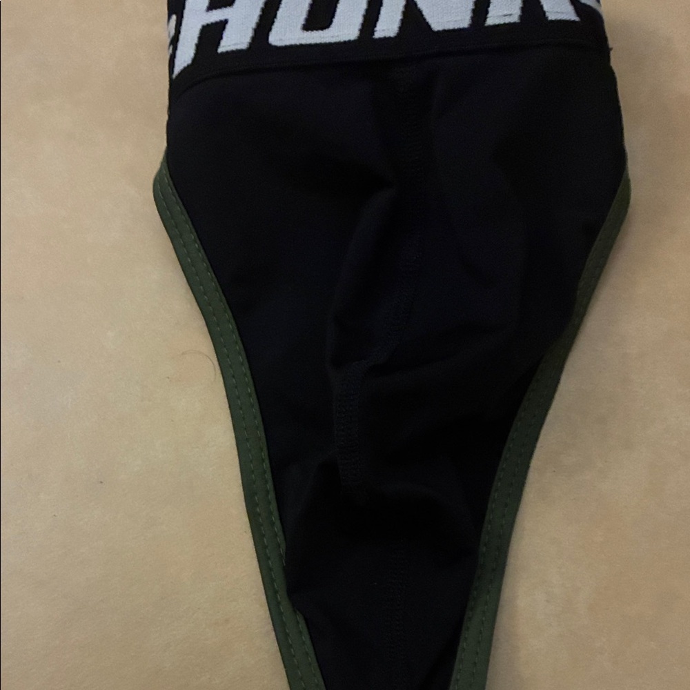 HUNK menswear Black & Olive Green Thong with Branded Waistband L - Picture 6 of 7